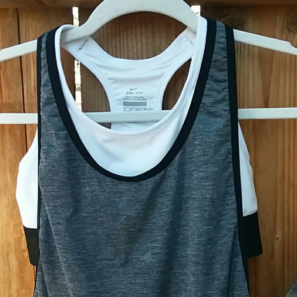 Nike Dri fit workout tank top gray xs